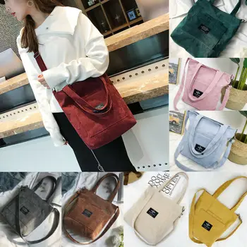 

Women Girl Canvas Handbag Shoulder Bags Small Tote Purse Travel Messenger Bags