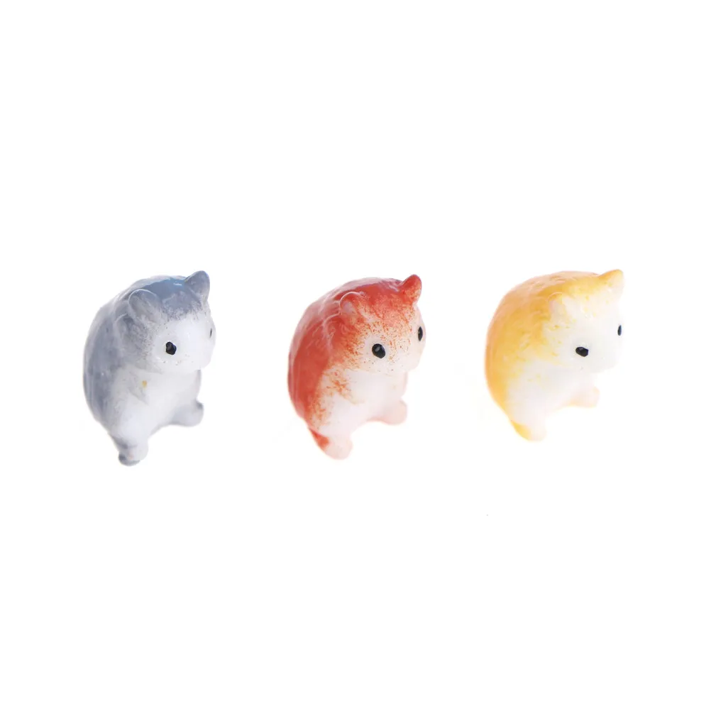1/2Pcs Mini Hamster Figurine Miniature Decoration For Fairy Garden Animal Statue Simulation Resin Craft Home Car | Дом и сад