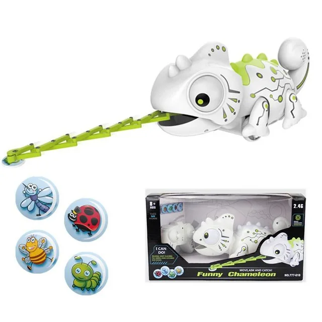 Remote Control Chameleon toy Robot Dinosaur Toys Changeable Light RC Electronic Model Intelligent Toys Kids Gift 3