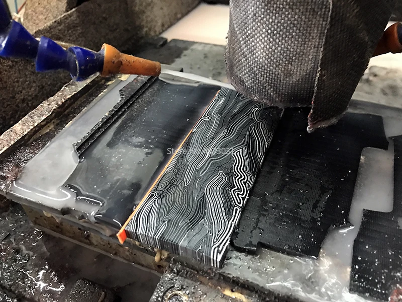 2Pcs-G10-Micarta-Template-Board-Sheet-Damascus-Canvas-material-For-DIY-Knife-handle-Craft-Supplies-130X45X8mm (1)