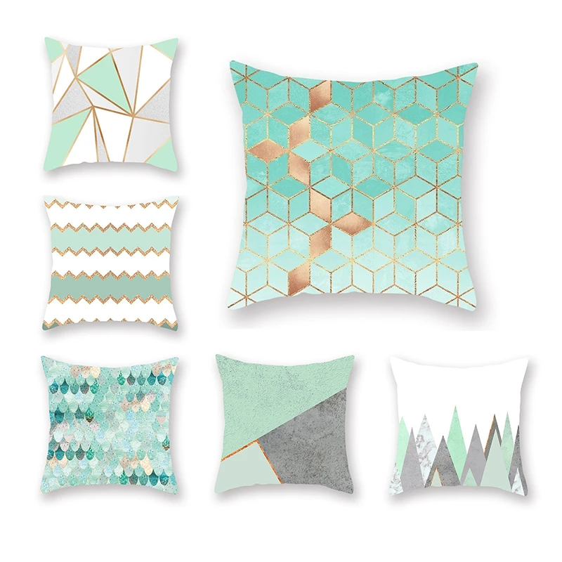 mint green pillow cases