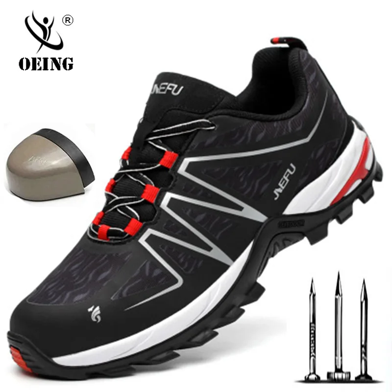2019 Men's Safety Shoes Steel Toe Construction Protective Footwear Lightweight Reflective Shockproof Work Sneaker Shoes For Men 2019 Men's Safety Shoes Steel Toe Construction Protective Footwear Lightweight Reflective Shockproof Work Sneaker Shoes For Men