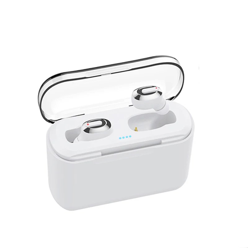 Белый T2 Tws Bluetooth наушники 3D стерео беспроводные наушники спортивные наушники с зарядной коробкой 100 шт./партия - Цвет: Белый