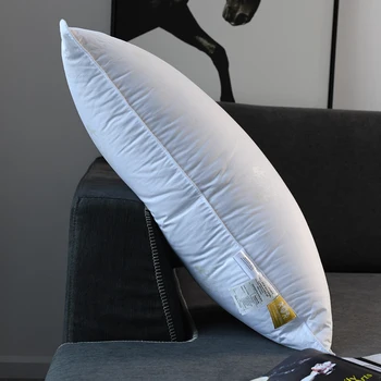 Dimensioni personalizzate 100% Imbottiture per cuscino Nucleo per cuscino in piuma d'oca bianca pura Guscio in cotone 100% Aiuta a dormire 1