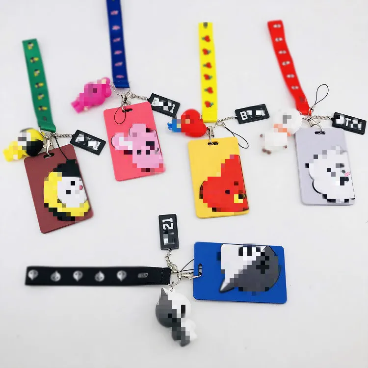 

[MYKPOP]KPOP ID Card Holder with Lanyard for Key ID Card Sleeve Heavy Duty Badge Holder KPOP Bangtan Fans Collection SA19121701