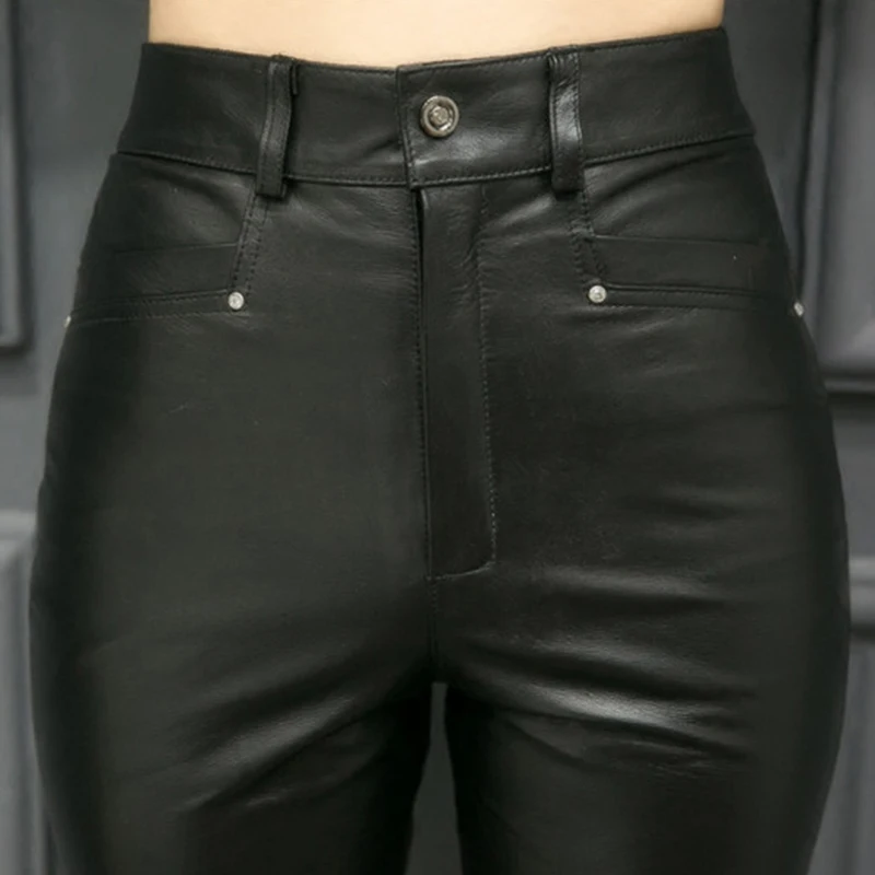 Рисунок 5 - Женские облегающие брюки-карандаш из натуральной кожи