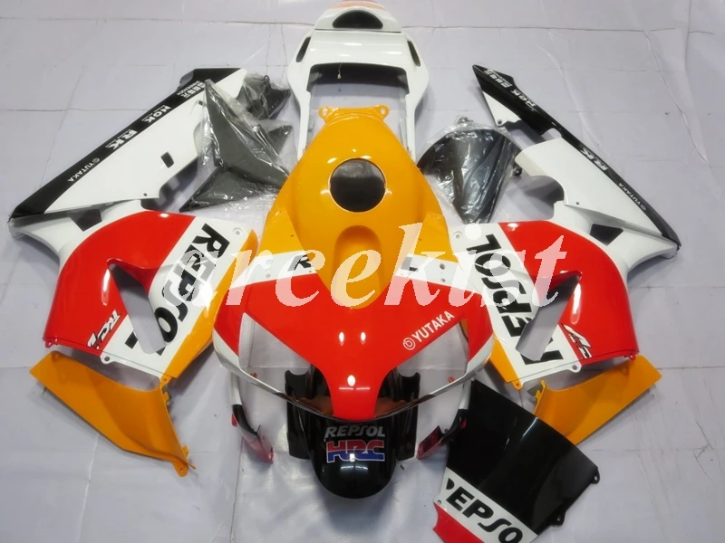 

4Gifts Injection mold New ABS Motorcycle Full Fairing Kit Fit For Honda CBR600RR 03 04 F5 2003 2004 Body set Orange Red