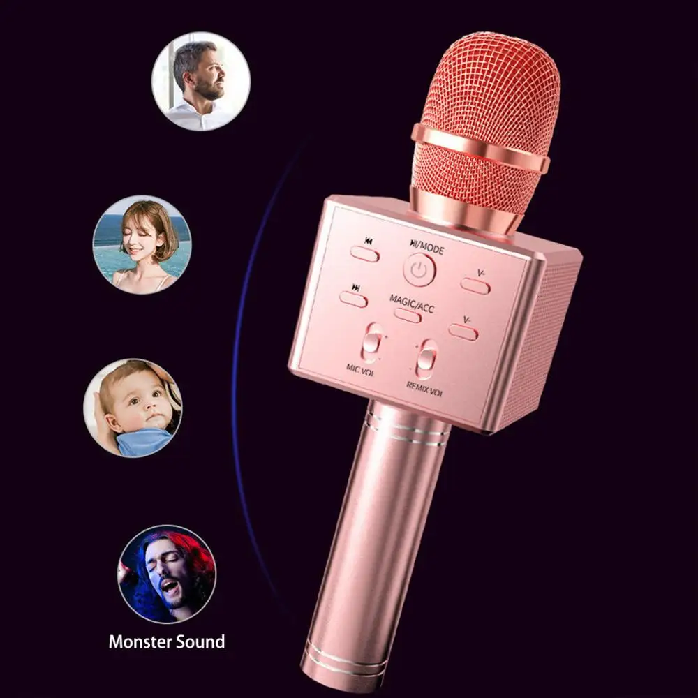 Высококачественный Bluetooth беспроводной микрофон для караоке музыкальный