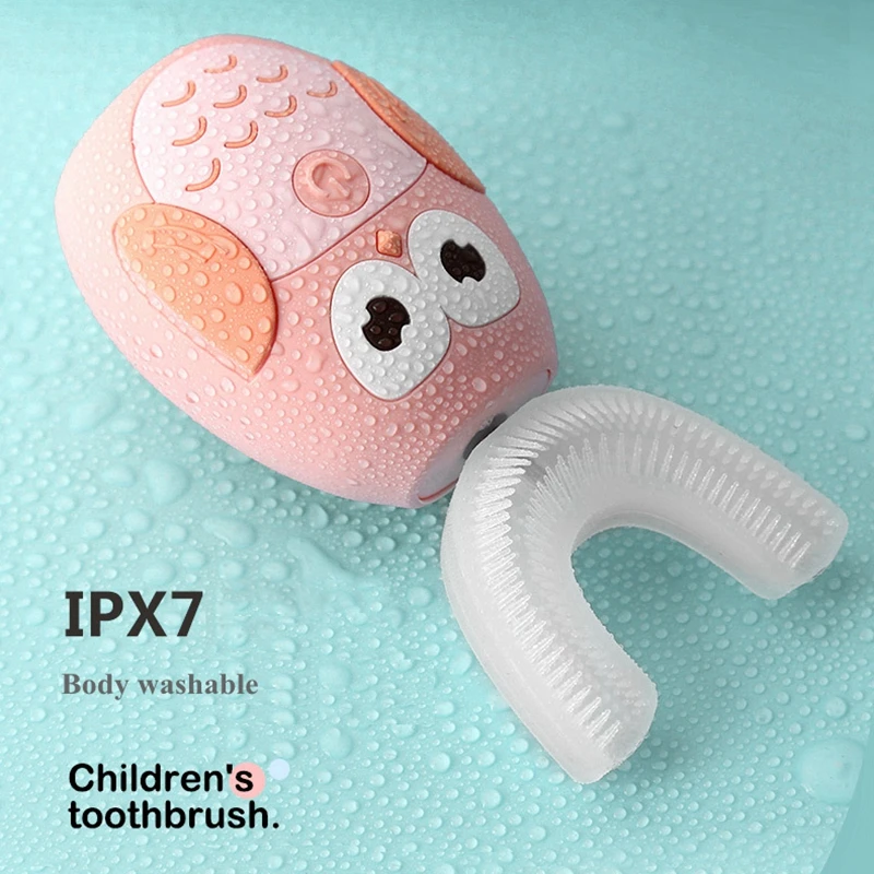Children 360 Degrees Sonic Automatic Electric Toothbrush Rechargeable U Type soft silicone Toothbrush For kids best gift Children 360 Degrees Sonic Automatic Electric Toothbrush Rechargeable U Type soft silicone Toothbrush For kids best gift