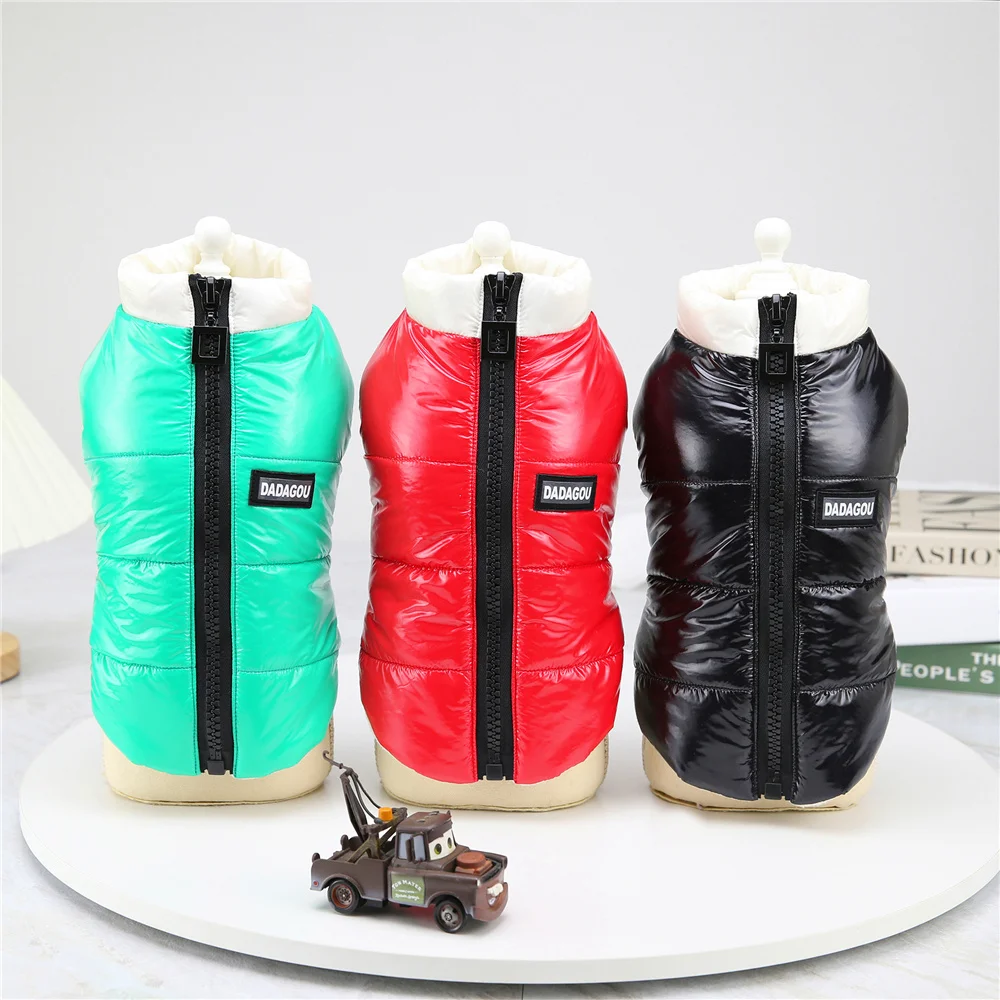 Pet Cats Dog Clothes Winter Warm Down Jacket For Small Dogs Cotton Chihuahua Hooded Clothes Dog Windproof Clothing Coat Apparel - Image 3
