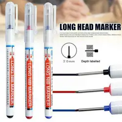 Long Tip Marker Woodworking Marker Long Head Markers Marker Nib Deep Marker Multi-Purpose Hole Decoration Pens Pen Bathroom Q4I8