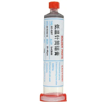 

New 100g Syringe Solder Paste Low Temperature Low Melt Lead-free SMT Melting Point