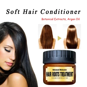 

60/100/120ml 5 Seconds Repairs Advanced Molecular Hair Roots Treatment Return Bouncy Damage Hair Root Soft Hair Care Essence