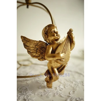 

Creative Resin Angel Cupid Wall Hook Decoration Golden Pendant Living Room Background Wall Decorative Accessories Figurine