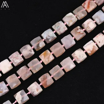 

Middle Drilled Natural Cherry Agates Square Loose Beads Pendant Strand,Agates Stone Cube Beads Charms Jewelry DIY EF-CT-322AMFJ