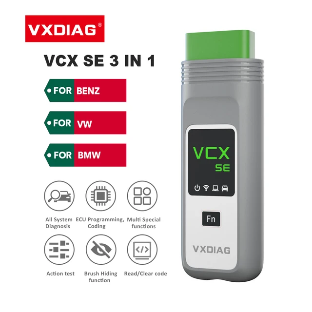 VXDIAG Diagnostic Tool VCX SE 3 IN 1 for Benz OBD2 Code Scanner Diagnostic auto for BMW ABS TPMS SRS Oil Reset Car Tools For VW 1