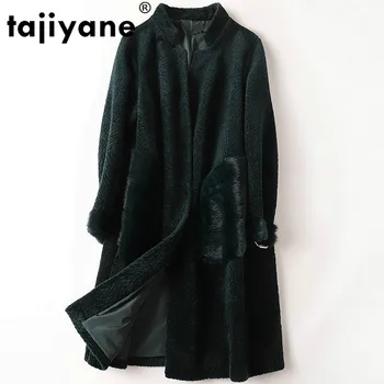 

Streetwear Mink Fur Pocket Wool Jacket Autumn Winter Coat Women Clothes 2020 Korean Vintage Sheep Shearling Women Tops ZT3362