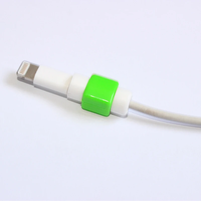 10 шт. силиконовый защитный кабель USB для зарядки и передачи данных рукав чехол iPhone
