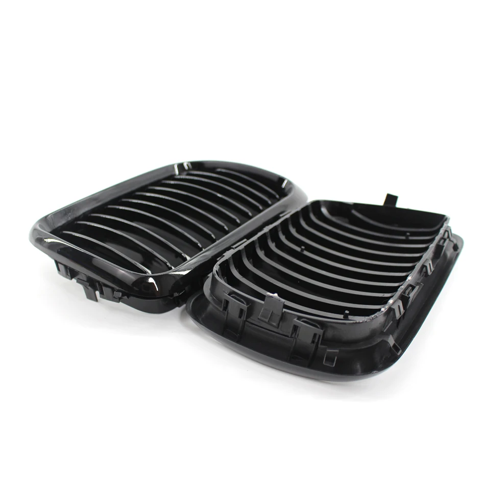 

Middle exhaust grille For BMW 3 Series E36 97-99 318i 320i 325i M3 Car modified bright black Single line grille
