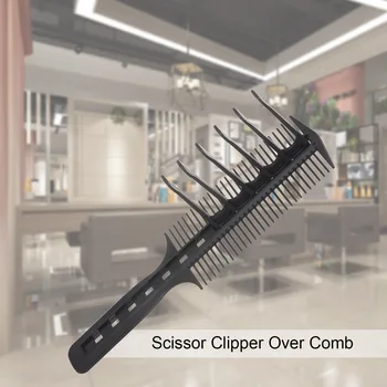 

Scissor Clipper Over Comb Hair Cutting Tool Barber Kit 1pcs Main Comb and 7pcs Limit Combs Hair Brush Hair Comb Hairbrush