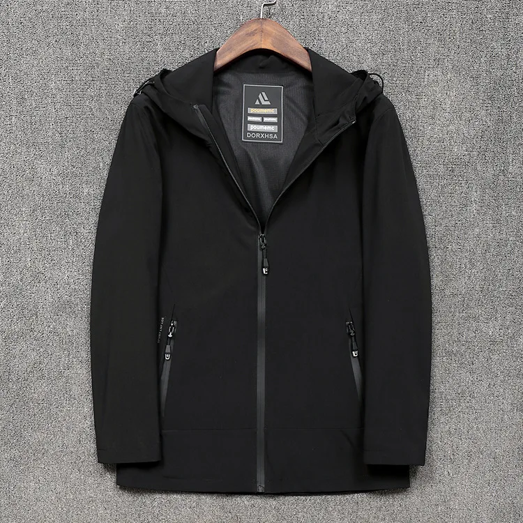 

Luo Meng Discount 2019 Autumn New Style MEN'S Jacket Business Casual Hooded Coat Slim Fit Versatile Outer 812