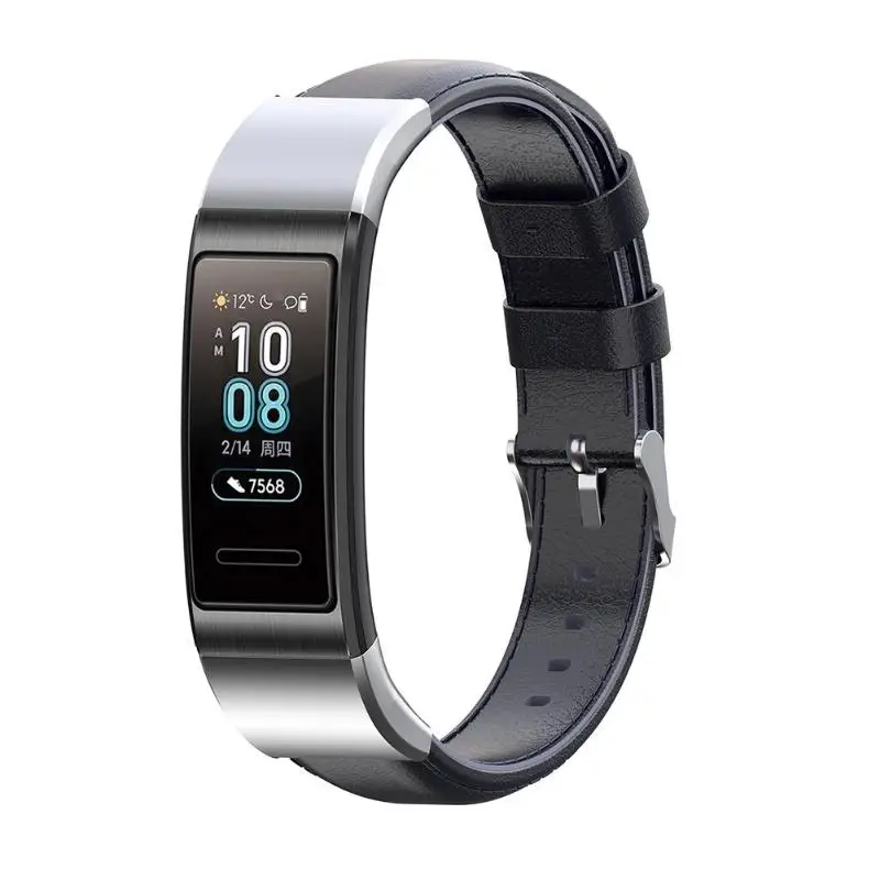Кожаный ремешок для huawei Band 3 Pro ремешок Смарт-часы браслет для huawei Band 3 Pro TER-B09 TER-B29