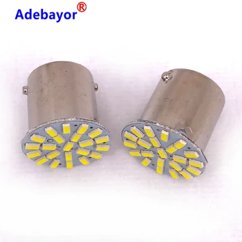 

500pcs 1156 BAY15S P21W 3014 22 SMD Car Led Turn Parking Signal Lights Brake Tail Lamps Auto Rear Reverse Bulbs DC 24V
