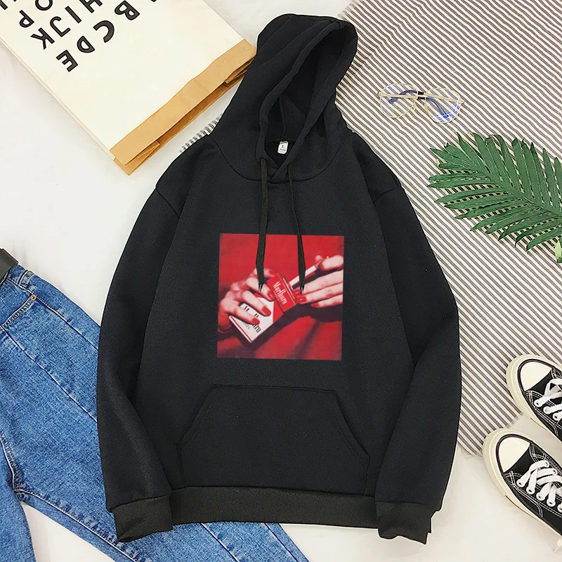 Новинка, зимняя толстовка с капюшоном для женщин, Harajuku, модная, Дымчатая майка, Женский пуловер, Kawaii, белая, негабаритная, с капюшоном, топы для женщин