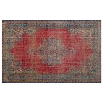 

Handmade Natural Vintage Turkish Area Rug 189x295 Cm-6'2''X9'8''