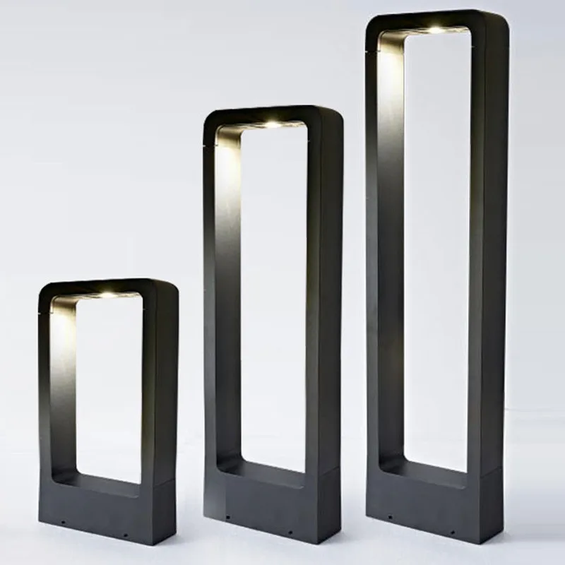 Waterproof 15W COB LED Garden Light Lawn Lamp Modern Aluminum Pillar Outdoor Courtyard villa landscape lawn bollards lamp | Лампы и