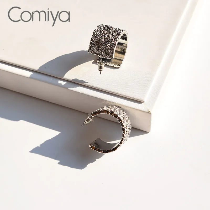 Серьги-гвоздики Comiya, цвет золотистый, серебристый, цветной цинк, сплав, мода Mujer, корейские ювелирные изделия, Brincos, свадебные серьги, корейская бижутерия Brinco