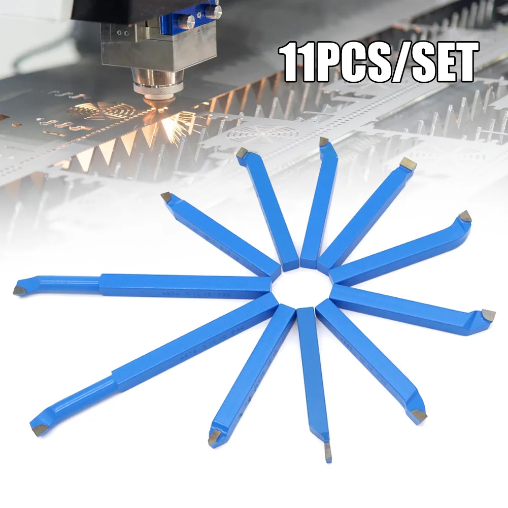 

11pcs Turning Boring Bit Mini Lathe Tool Milling Metal Cutting Tools Set PAK55