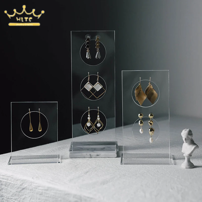 

Detachable Earring Display Stand Clear Acrylic Jewelry Display Drop Earrings Stand Vertical Holder