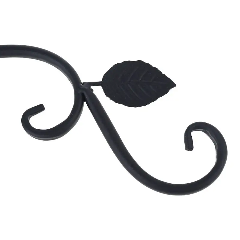 European Style Wall Hanging Flower Pot Support Bracket Hook Iron Hanger Plants Holder Balcony Home Decoration