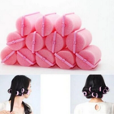 Hair Rollers Magic Sponge Foam Cushion Hair Styling Rollers Curler Curlers Spiral Curls Styling Twist Tools 12 Pcs/Set hair styling tool hair curling tools