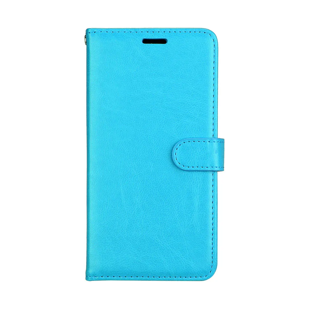 Кожаный чехол для huawei Y5, флип-кейс, чехол-кошелек для карт, Магнитный чехол для делового телефона, чехол для huawei Y5 Coque - Цвет: Небесно-голубой