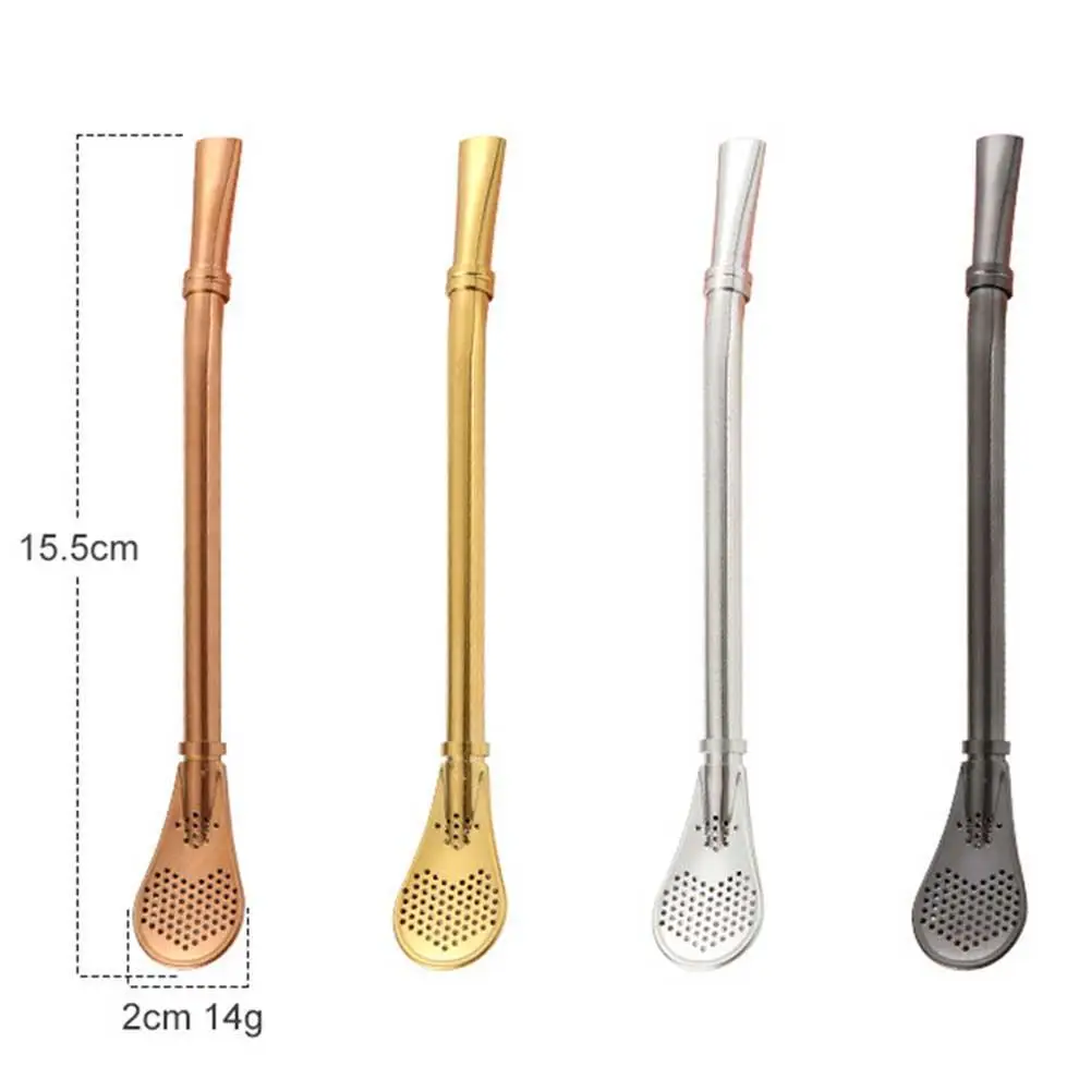 Drinking Straws Strainer Creative Stainless Steel Handmade Yerba Mate Bombilla Gourd Washable Practiacl Drinking Tool