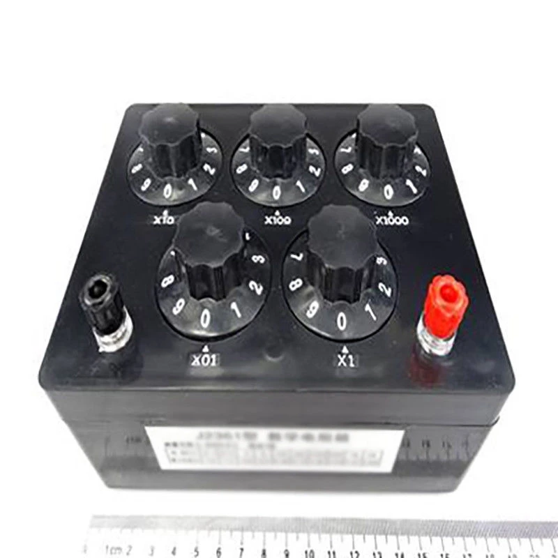 Черная коробка сопротивления железный переменный резистор 0 9999 9 Ом 165x125x60 мм для