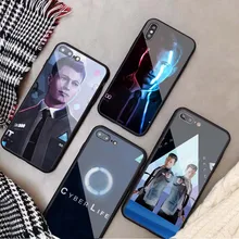 Детройт стать человеком RK800 Коннор закаленного стекла Телефон чехол для iPhone 6 6plus 7 7 plus 8 8plus 5 5S SE X XS XR XS Max