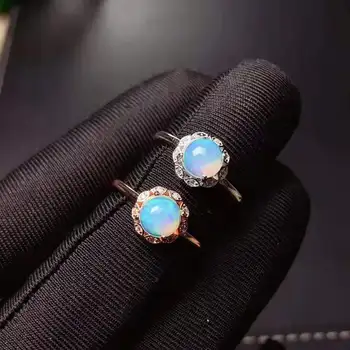 

100% NATURAL ETHIOPIAN WELO FIRE OPAL CABOCHON Ring 6mm 1pc