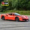 Bburago 1:24 Scale Ferrari 488 PISTA STRADALE Alloy Luxury Vehicle Diecast Cars Model Toy Collection Gift 1