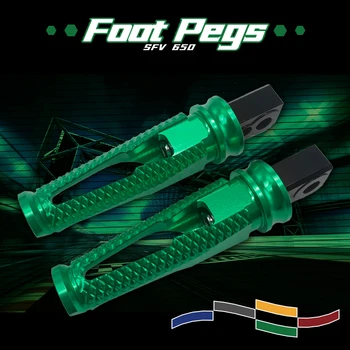 

For SFV650 Rear Passenger Foot-pegs CNC Aluminum Motorcycle Footrest SFV 650 Footpegs Foot Rest Pegs Pedals