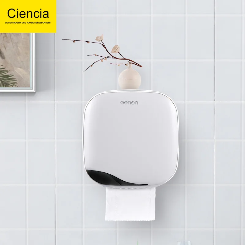

ABS Hole Punched Washed Storage Shelf Toilet Tissue Box Toilet Paper Extraction Toilet Paper Box Waterproof Simplicity Tissue Ho