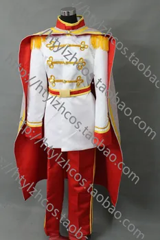 

Anime Cinderella Prince Laura Charming Costume Uniform Suit Outfit Adult Men's Halloween Cosplay Costume
