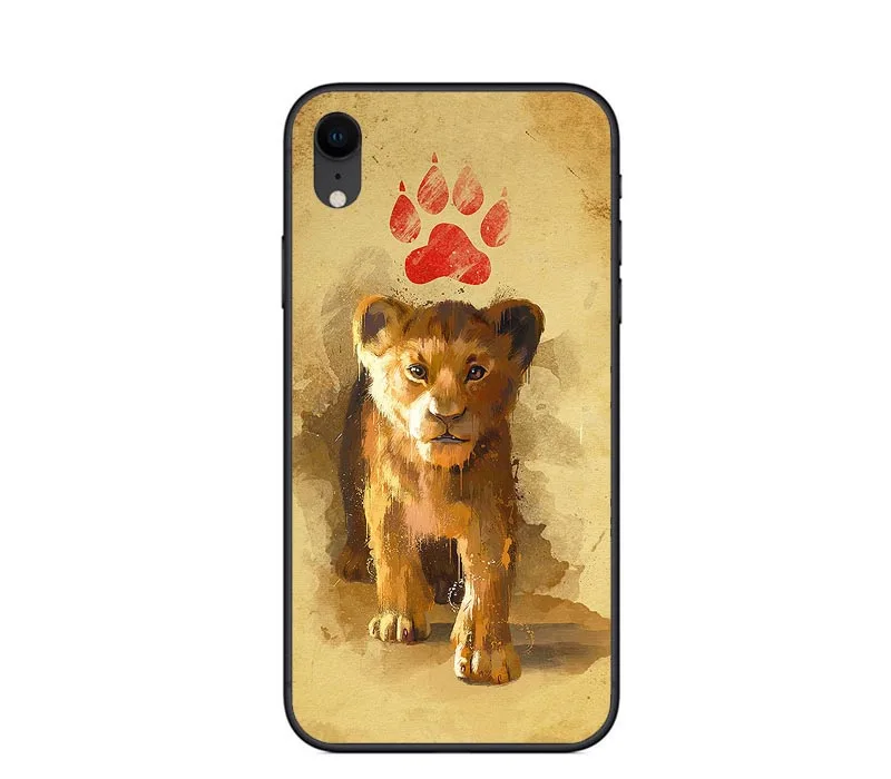 Мягкий силиконовый чехол для телефона Lion King Simba из ТПУ для Apple iPhone 8 7 6 6S Plus X XS MAX 5 5S SE XR чехол Coque Capa