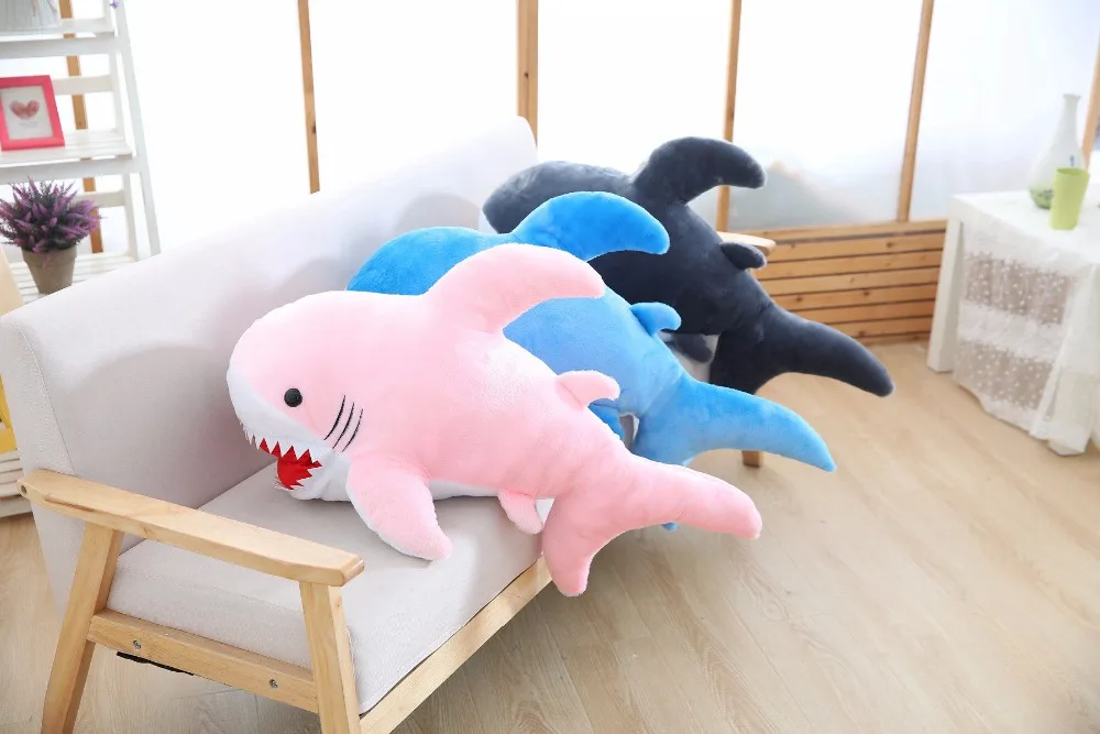 90 см Плюшевые игрушки акулы мягкие чучела животные Россия плюшевая игрушка «Акула» Подушка Кукла имитация кукла для детей подарок на день рождения