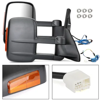 

Areyourshop 1 Pair Extendable Towing Mirrors For Prado 120 Series Wagon 2003 2004 2005 2006 2007 2008 2009 Car Auto Accessories