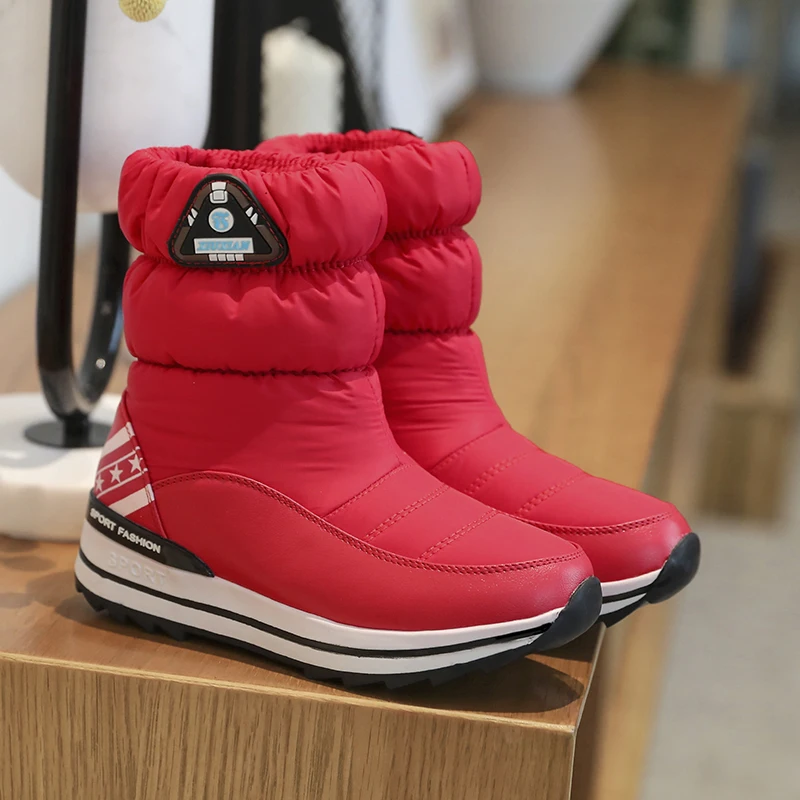 INS/женские ботильоны; уличные зимние ботинки из хлопка на пуху 22-26 см; зимняя водонепроницаемая хлопковая обувь; теплые хлопковые ботинки; бархатные Утепленные ботинки