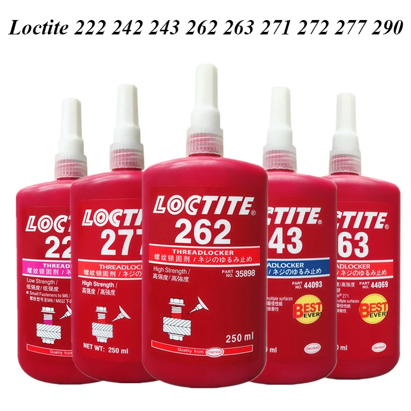Винтовой Клей 250 мл Loctite 222 242 243 262 263 270 271 272 277 290 клей для винтового герметика