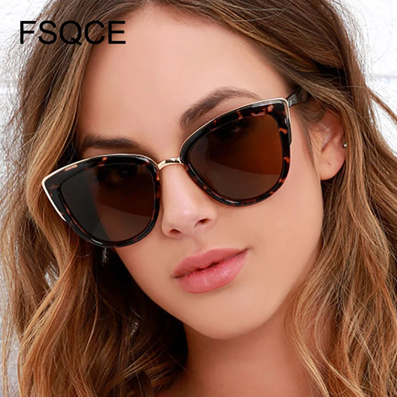 Роскошные солнцезащитные очки кошачий глаз женские роскошные брендовые дизайнерские винтажные очки с градиентными линзами ретро в форме кошачьих глаз солнцезащитные очки без оправы UV400